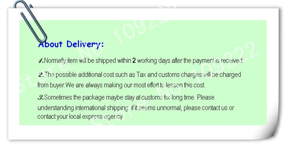 explanation of delivery  p