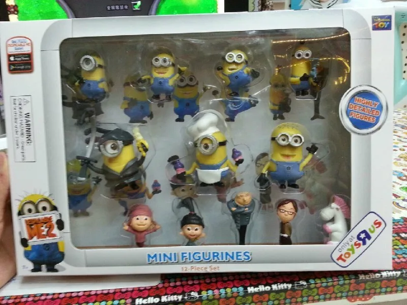 12pcs Set Kid Child Classic Anime Despicable Me Gru Edith Agnes Minions Pvc Action Figuretoy Doll Gift For Children Girl Boy Gift Gifts For Art Teachersdolls Twin Aliexpress