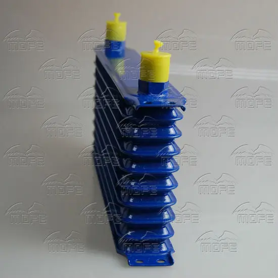 AN10 Engine Transmission Aluminum 9 Row Racing Auto Oil Cooler Kit Filter Relocation Kit Steel Braided Oil Line Hose Fitting Sandwich Adapter DSC_0993