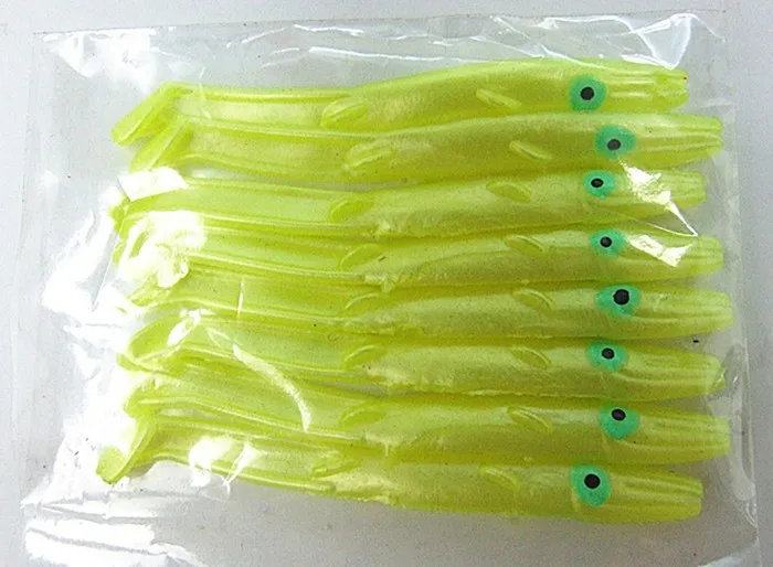 Iscas de Pesca de Enguia Isca para Mar Pesca de Água Nenhum Gancho Novidades Soft Macio Falsa - Doce 3.5 cm 5 High Quality Esporte e Lazer
