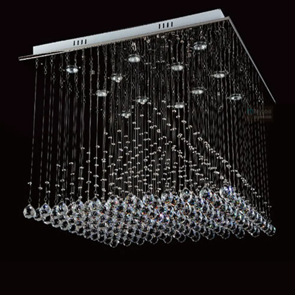 Large Modern Crystal Chandelier Lights Square 800mm Pyramid Shape ... Large Modern Crystal Chandelier Lights Square 800mm Pyramid Shape ...