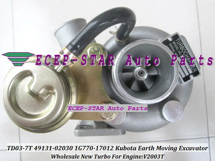 TD03 TD03-7T 49131-02030 1G770-17012 For Kubota Earth Moving Excavator Engine V2003T turbocharger (1)