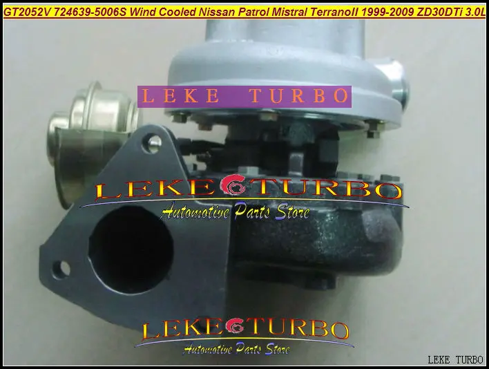 GT2052V 724639-5006S Wind Cooled Oil cooled Turbo 705954-0015 14411-VC100 Turbocharger For Nissan Patrol MISTRAL Terrano II 1999-2009 ZD30DDTi ZD30ETi 3.0L - (1)