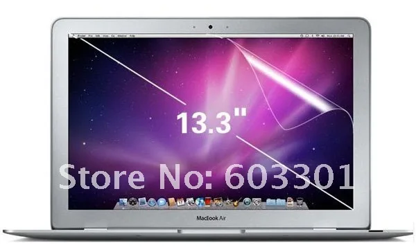 10pcs/lot free shipping for macbook air 13.3" screen cover, for macbook air 13.3" screen protector, OPP bag packing