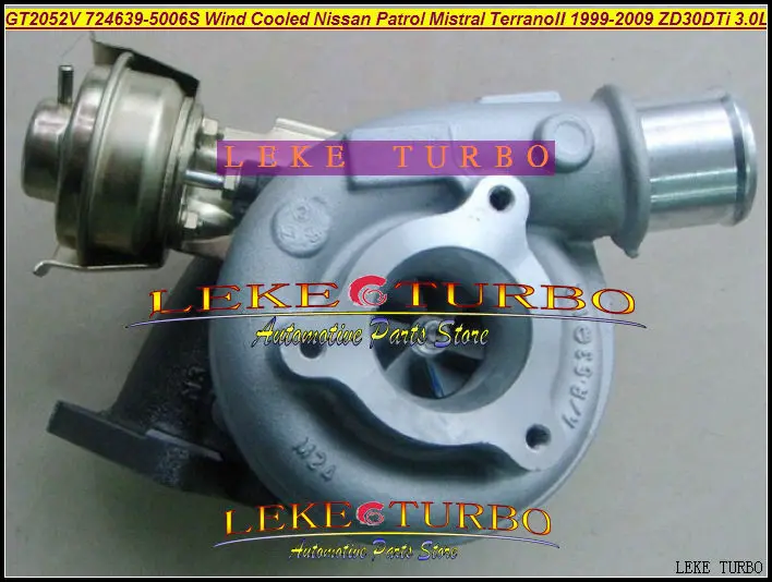 GT2052V 724639-5006S Wind Cooled Oil cooled Turbo 705954-0015 14411-VC100 Turbocharger For Nissan Patrol MISTRAL Terrano II 1999-2009 ZD30DDTi ZD30ETi 3.0L -