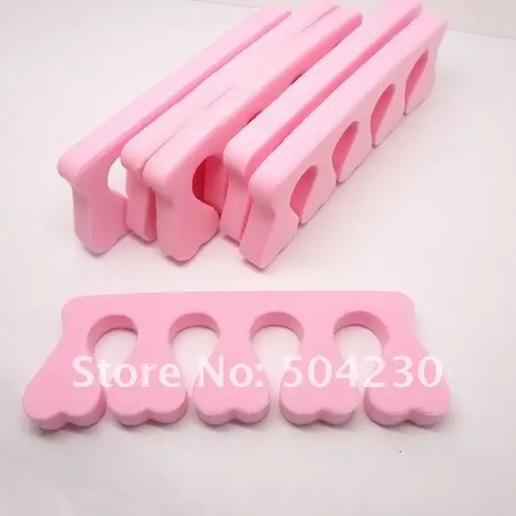 100PCS/lot Free shipping Soft Toe spacer Finger Separator For Nail Care Nail Art Manicure Pedicure Tools