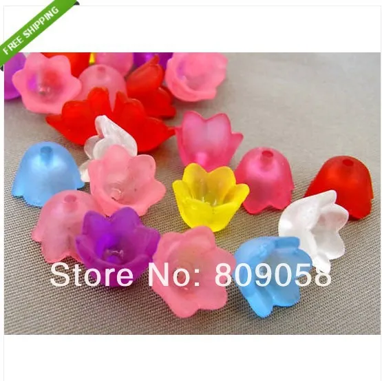 frosted acrylic lucite leafs beads004.jpg