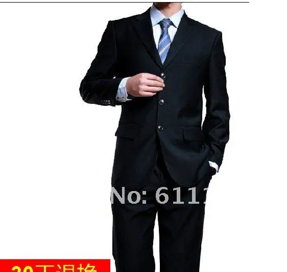 2012 Luxury Men's authentic work wear wedding fitted to send the tie special spike Jacket+pants M-X  FG34654