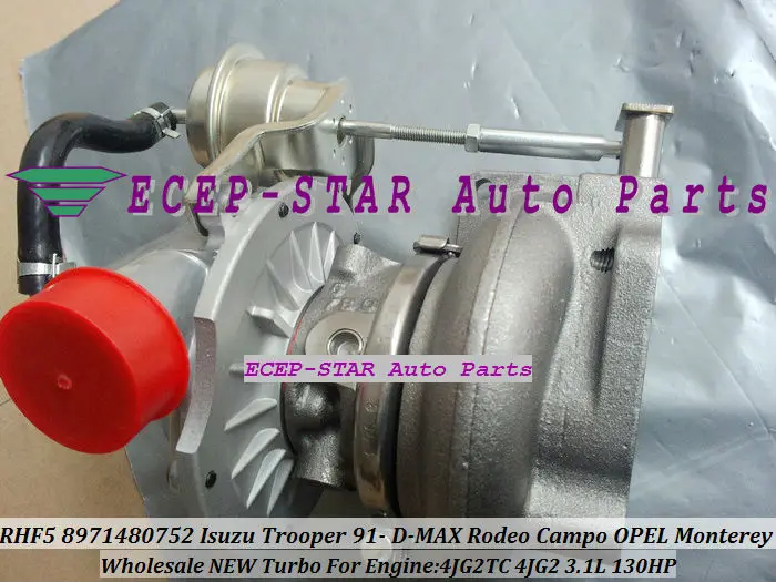 RHF5 8971480752 Turbo Turbocharger ISUZU Trooper 1991- D-MAX Rodeo Campo OPEL Monterey 4JG2TC 4JG2 3.1L (4)