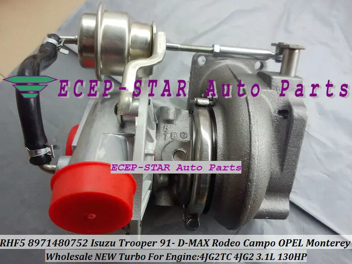 RHF5 8971480752 Turbo Turbocharger ISUZU Trooper 1991- D-MAX Rodeo Campo OPEL Monterey 4JG2TC 4JG2 3.1L (6)