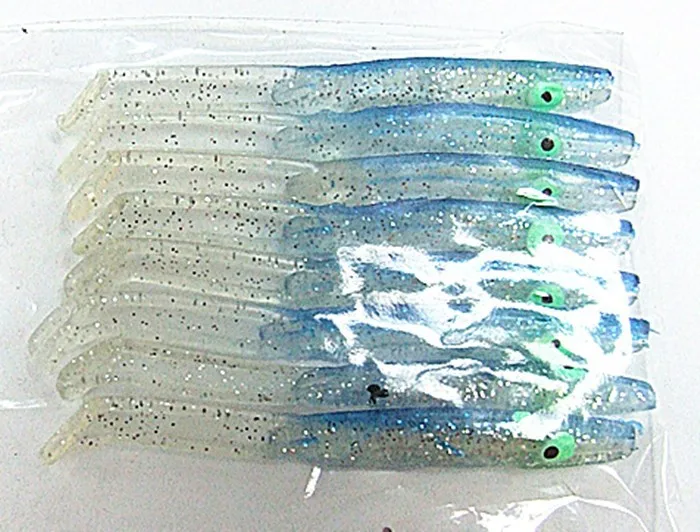 Iscas de Pesca de Enguia Isca para Mar Pesca de Água Nenhum Gancho Novidades Soft Macio Falsa - Doce 3.5 cm 7 de pesca de enguia macio falsa isca para mar pesca de água Doce