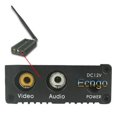 2500mW Wireless Video Audio Transmitter Receiver System 8CH 2.5W  av sender wireless AV transmitter