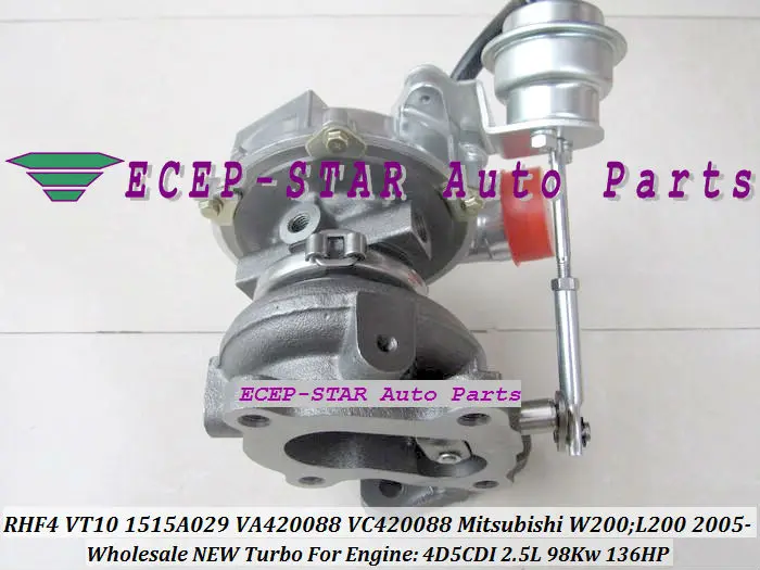 RHF4 VT10 1515A029 VA420088 VB420088 VC420088 Turbo Turbocharger For Mitsubishi W200 L200 2005- 2.5L 4D5CDI 98Kw 136HP (1)