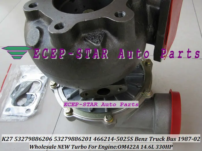 K27 53279886201 53279886206 466214-5025S TURBO TURBINE turbocharger Fit for Benz Truck Bus 1987-2002 OM422A 14.6L 330HP (3)