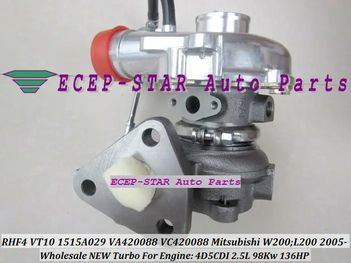 RHF4 VT10 1515A029 VA420088 VB420088 VC420088 Turbo Turbocharger For Mitsubishi W200 L200 2005- 2.5L 4D5CDI 98Kw 136HP (4)