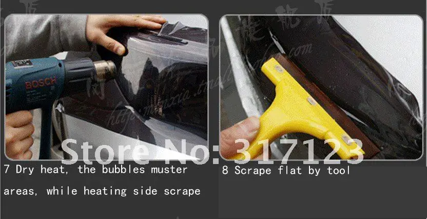 20m/Lot  Wholesale 30*100cm Lights Film For Car Headlight and Tail Light Four Colors Vinyl The Light Film Red Light Film
