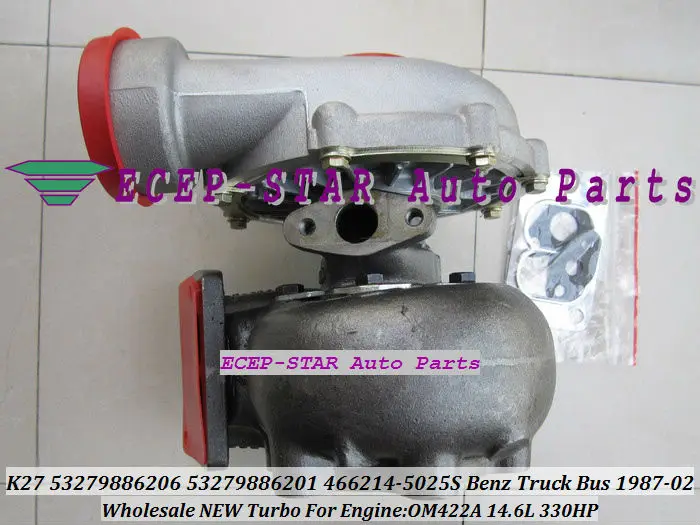K27 53279886201 53279886206 466214-5025S TURBO TURBINE turbocharger Fit for Benz Truck Bus 1987-2002 OM422A 14.6L 330HP (4)