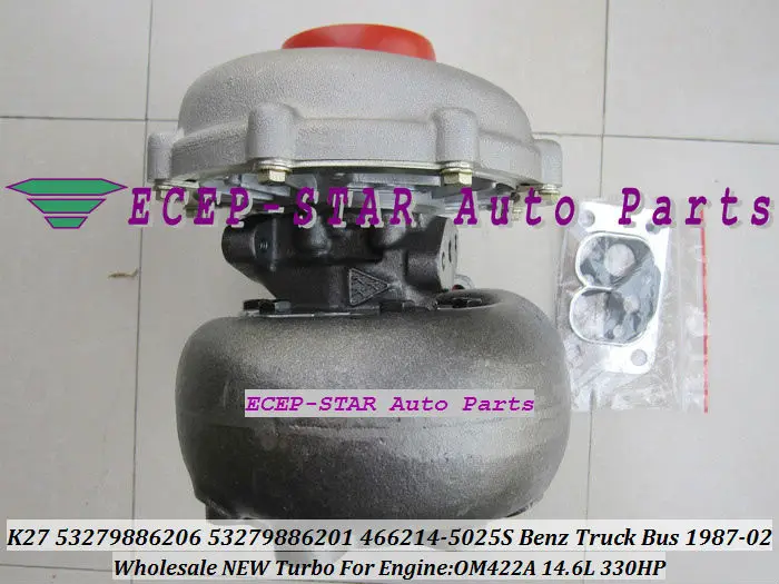 K27 53279886201 53279886206 466214-5025S TURBO TURBINE turbocharger Fit for Benz Truck Bus 1987-2002 OM422A 14.6L 330HP (5)