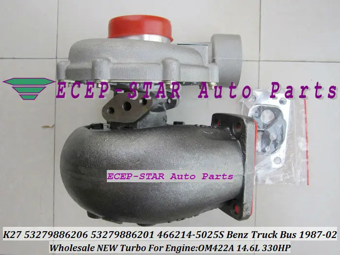 K27 53279886201 53279886206 466214-5025S TURBO TURBINE turbocharger Fit for Benz Truck Bus 1987-2002 OM422A 14.6L 330HP (6)