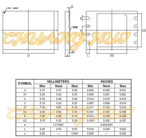 socket test Pitch = 1.27mm tamanho = 6x8mm