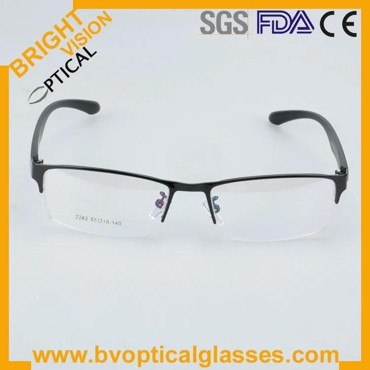 New model half rim metal optical frames glasses2262hei-2