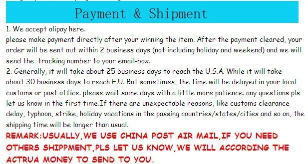 payment&shipment