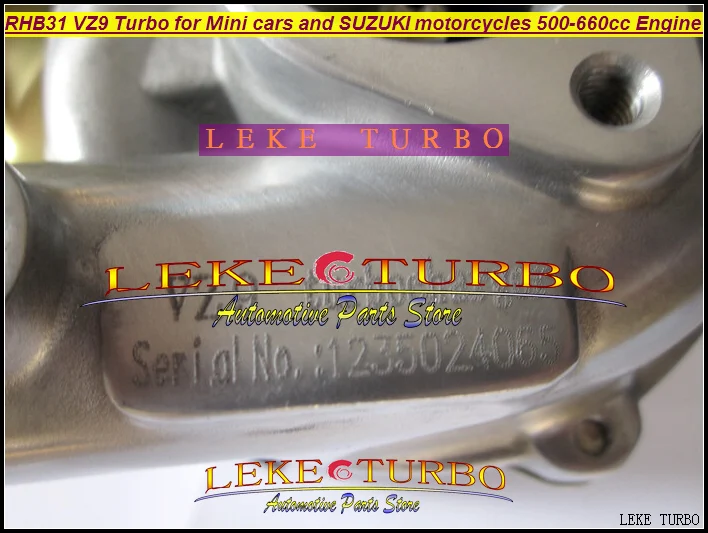 RHB31 VZ9 turbo turbine turbocharger for SUZUKI Mini cars and motorcycles 500CC-660CC engine (10).JPG