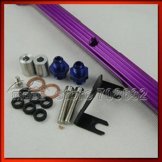 Aluminum Top Feed Injector Fuel Rail Kit For Nissan Skyline R32 R33 R34 RB26DETT RB26 Engine DSC_0933