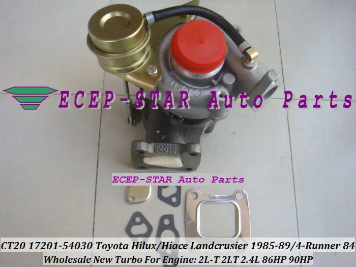 CT20 17201-54030 TURBO TOYOTA HILUX HIACE LANDCRUSIER 1985- 4-Runner  2L-T 2LT 2.4L 86HP turbocharger (3)