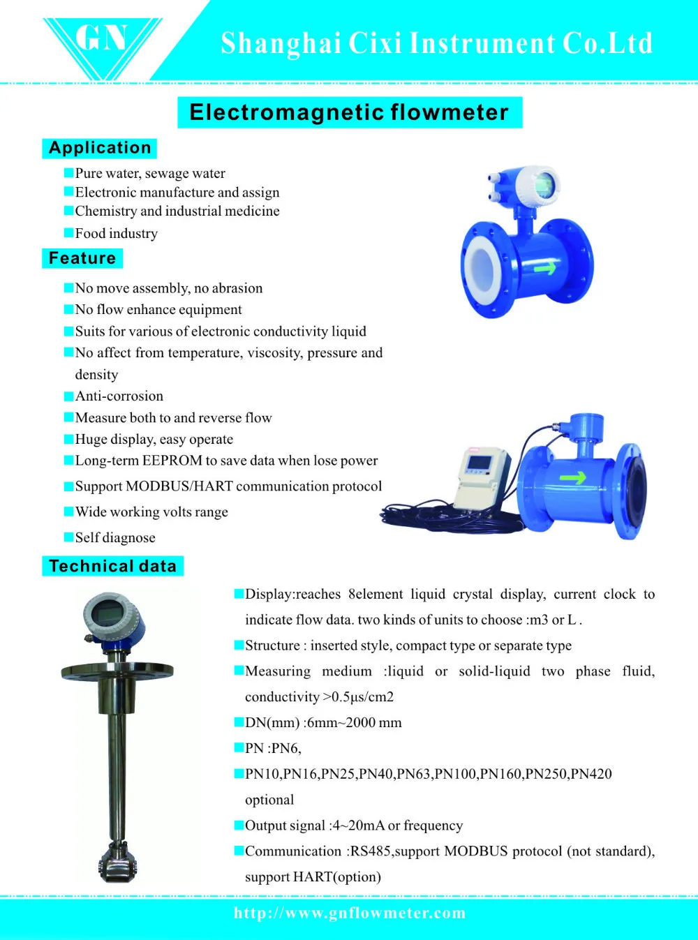 de ptfe, elétrodo ss316l, tipo integrado ip65
