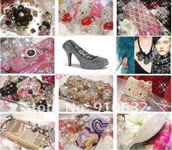 100 Gross 14,400 Pcs Flatback Round Hot Fix Iron On Crystal Rhinestones Glass Gems Clear 20SS 5mm