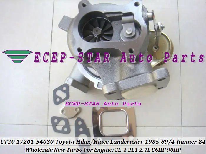 CT20 17201-54030 TURBO TOYOTA HILUX HIACE LANDCRUSIER 1985- 4-Runner  2L-T 2LT 2.4L 86HP turbocharger (4)