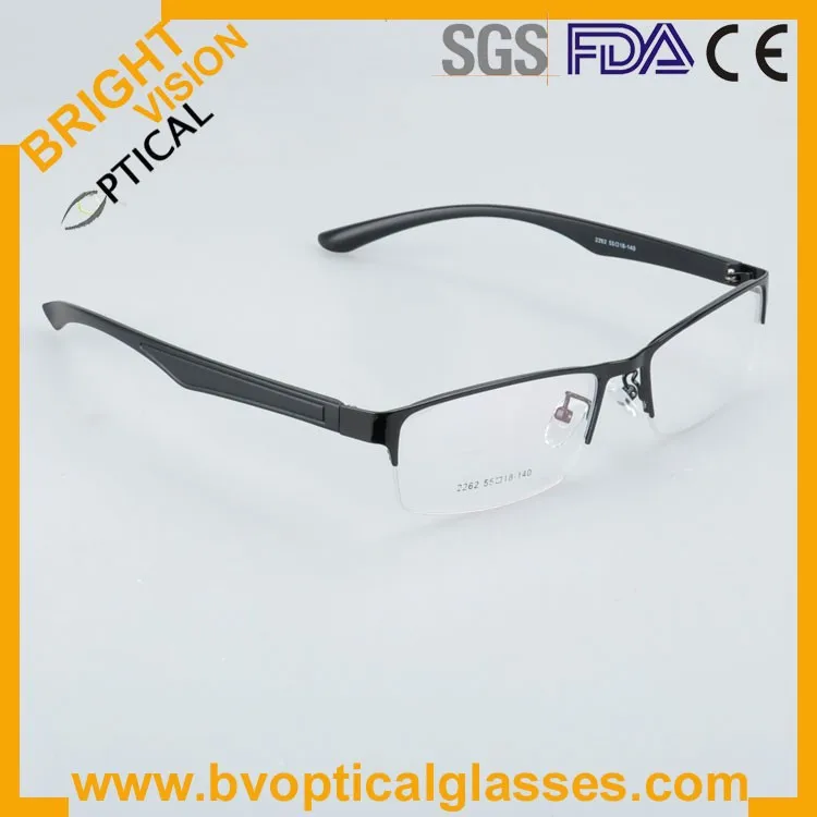 New model half rim metal optical frames glasses2262hei-1