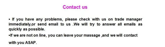 contact us