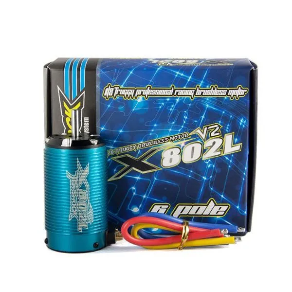 Motor para Fora da Estrada Tenshock 8 6 Pólo Elétrico Micro Brushless dc Truggy Traxxxas rc Carros. Frete Grátis X802l v2 1 - 5 motor motor