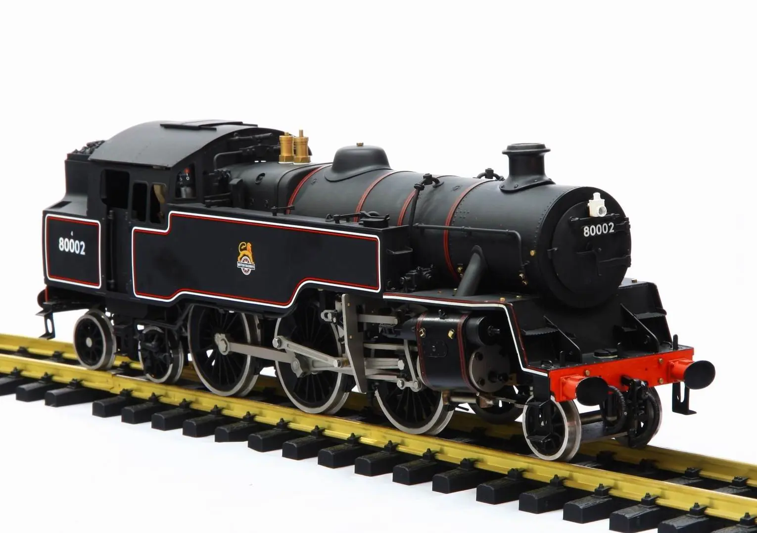 collectable g scale brass made steam engine model train british 4mt