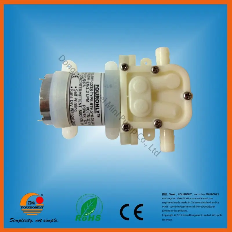 SWP 1218 series low noise FDA quality CE and RoHS approved DC 12V / 24V