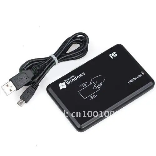 10PCS Free Shipment New Security Black USB RFID ID Proximity Sensor Smart Card Reader 125Khz  security protection Lowest Price