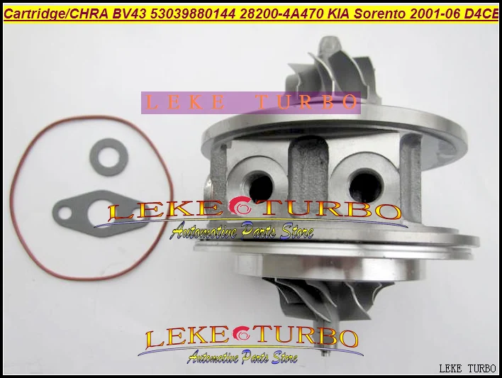 Turbo Cartridge CHRA BV43 53039880122 53039880144 28200-4A470 Turbocharger For KIA Sorento 2001-06 2.5L CRDi 170HP D4CB 2.5L (1)