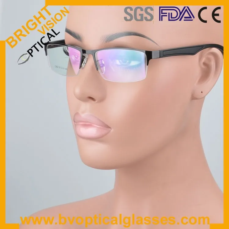 New model half rim metal optical frames glasses2262hei