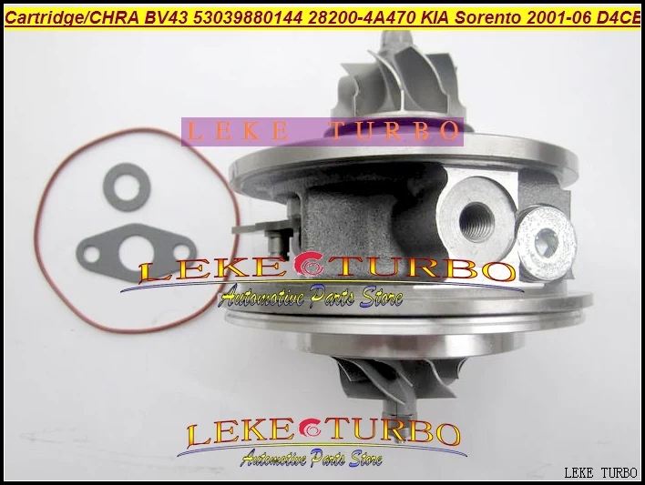 Turbo Cartridge CHRA BV43 53039880122 53039880144 28200-4A470 Turbocharger For KIA Sorento 2001-06 2.5L CRDi 170HP D4CB 2.5L (2)