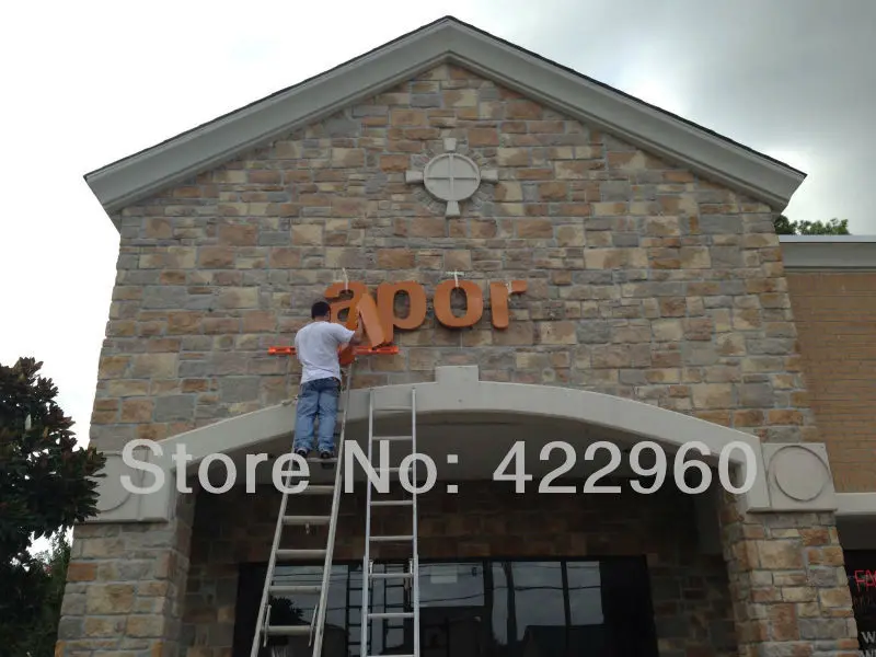 stainless steel letters  with painting (4)