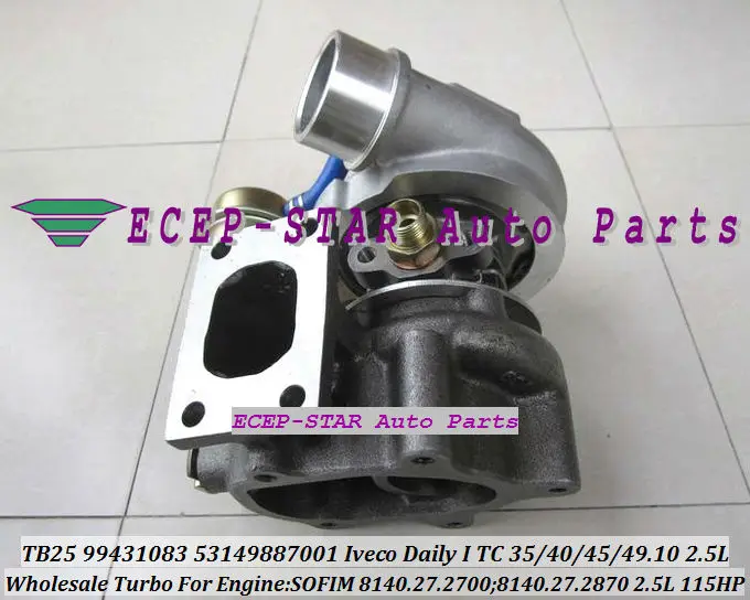 TURBO TB25 99431083 53149887001 Turbine Turbocharger for IVECO Daily I TC 115HP Engine SOFIM 8140.27.2700 8140.27.2870 2.5L (1)