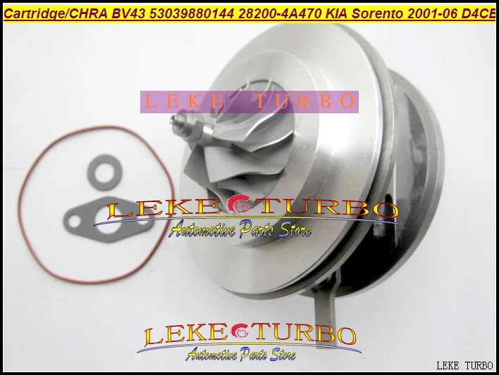 Turbo Cartridge CHRA BV43 53039880122 53039880144 28200-4A470 Turbocharger For KIA Sorento 2001-06 2.5L CRDi 170HP D4CB 2.5L (4)