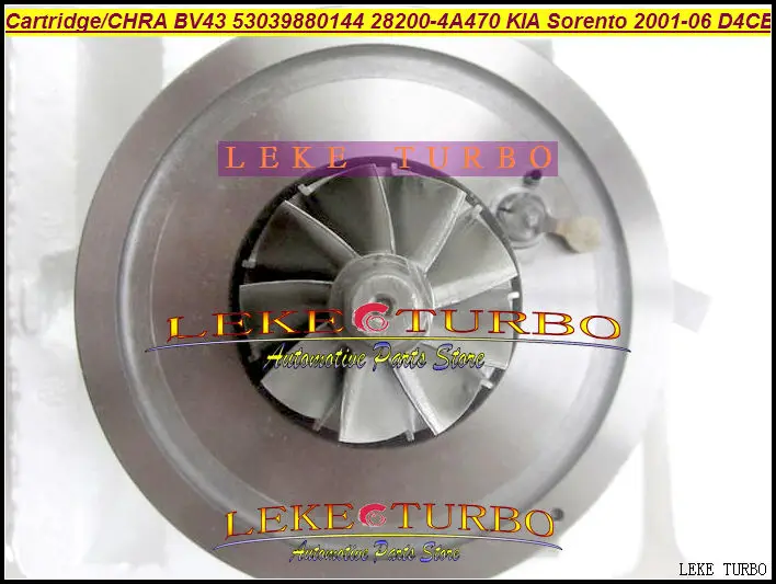 Turbo Cartridge CHRA BV43 53039880122 53039880144 28200-4A470 Turbocharger For KIA Sorento 2001-06 2.5L CRDi 170HP D4CB 2.5L (5)