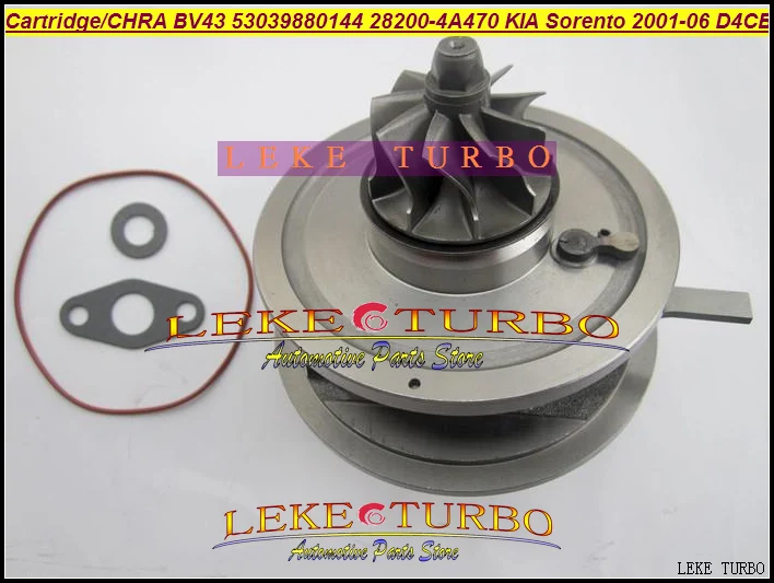 Turbo Cartridge CHRA BV43 53039880122 53039880144 28200-4A470 Turbocharger For KIA Sorento 2001-06 2.5L CRDi 170HP D4CB 2.5L