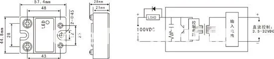 FOTEK SSR-10DA Manufacturer 10A ssr relay,input 3-32VDC output 24-380VAC 