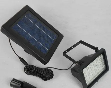 Auto-sensing solar led Spotlight with 28 Led + 2W solar panel +3M cable for house,wall decoration lighting