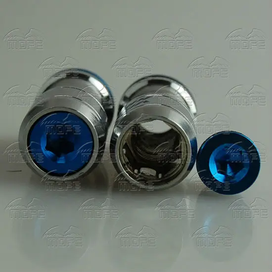 44mm M12 P1.5 P1.25 Steel Volk Formula Racing Conceled Heptagon Racing Car Wheel Lug Nuts Red Blue Gold DSC_0363