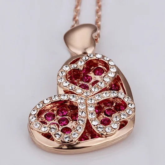 RKN106 Fashion Necklace 18KRGP Jewelry 